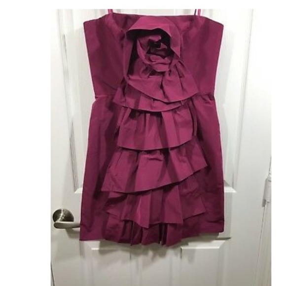 BCBGMAXAZRIA Structured begonia mini dress - Picture 3 of 5